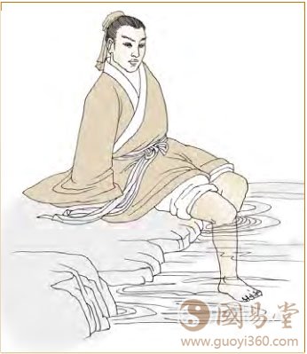 六二：咸其腓，凶；居吉。