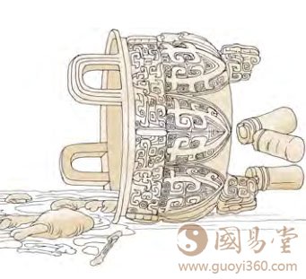 九四：鼎折足，覆公錬，其形渥，凶。